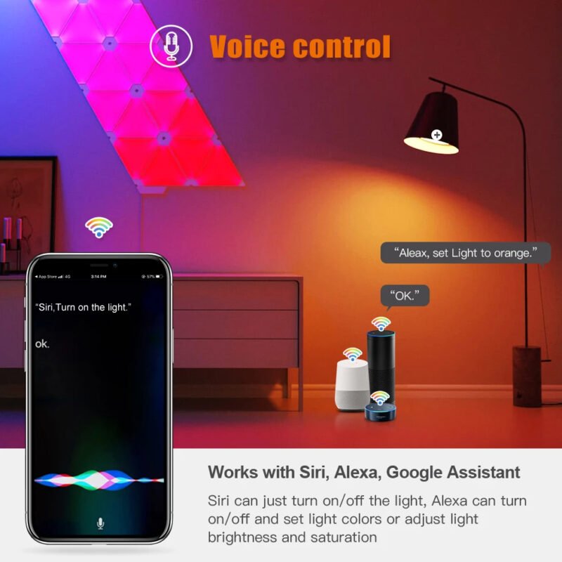 נורת LED E27 WIFI חכמה וצבעונית